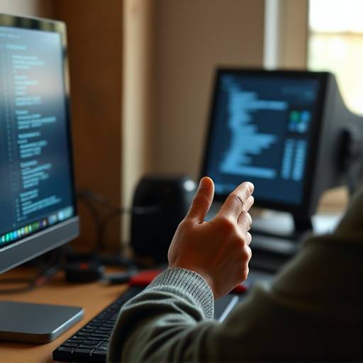 Person using a contact form on a computer